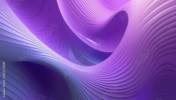 Obraz abstract 3d purple background with a unique pattern of lines and curve and swirling shapes; beautiful bright