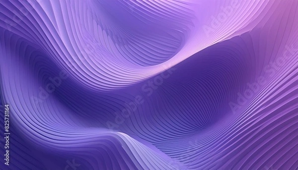 Fototapeta abstract 3d purple background with a unique pattern of lines and curve and swirling shapes; beautiful bright