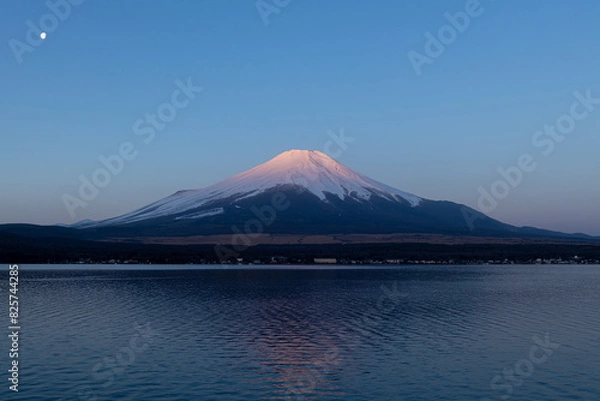 Obraz 夜明けの富士山