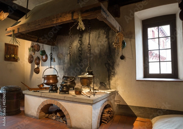 Obraz Küche in der Kyburg