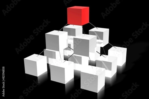 Obraz 3D geometrical concept