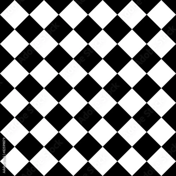 Fototapeta Empty diagonal  chess board, VECTOR, EPS10