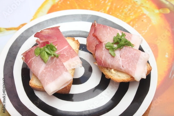 Fototapeta Schinkenbrötchen