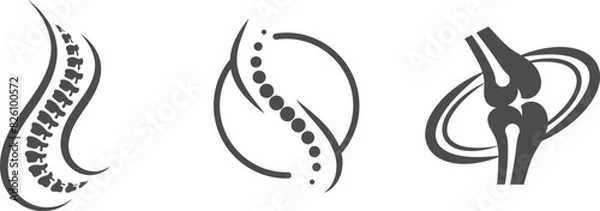 Fototapeta chiropractic logo, chiropractic vector