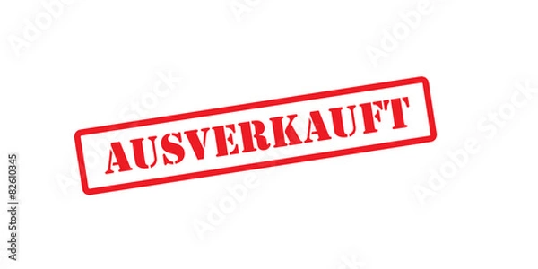 Fototapeta Ausverkauft