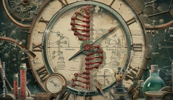 Fototapeta Antique Laboratory Filled with Scientific Instruments