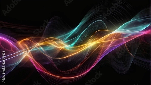 Fototapeta lines background banner