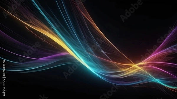 Obraz lines background banner