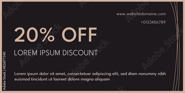 Fototapeta Discount voucher template