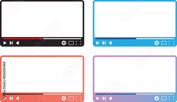 Fototapeta 動画風フレーム	セット