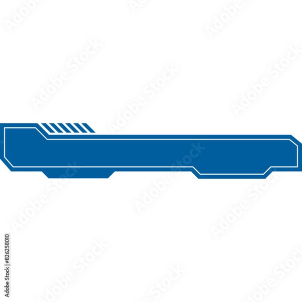 Fototapeta Flat Futuristic Button