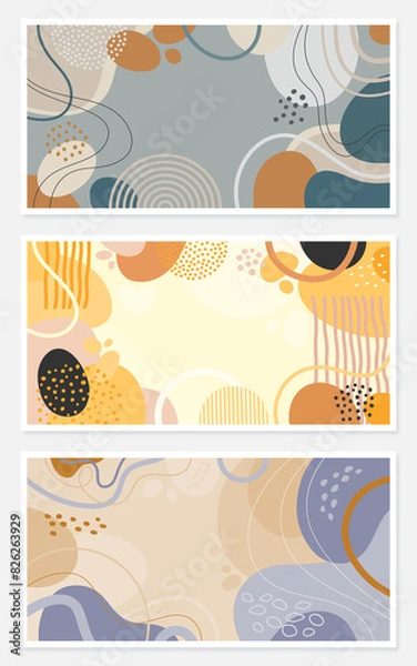 Fototapeta Color abstract background for design.Template banner and cover	
