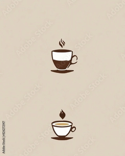 Fototapeta vector icon for a cup of coffee, illustration of a cup of coffee icon