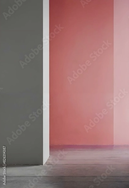 Obraz minimalism, unicolor, background, muted, simple. Generative AI.	