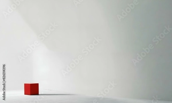 Obraz minimalism, unicolor, background, muted, simple. Generative AI.	