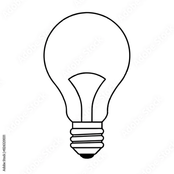Obraz light bulb icon vector illustration icon