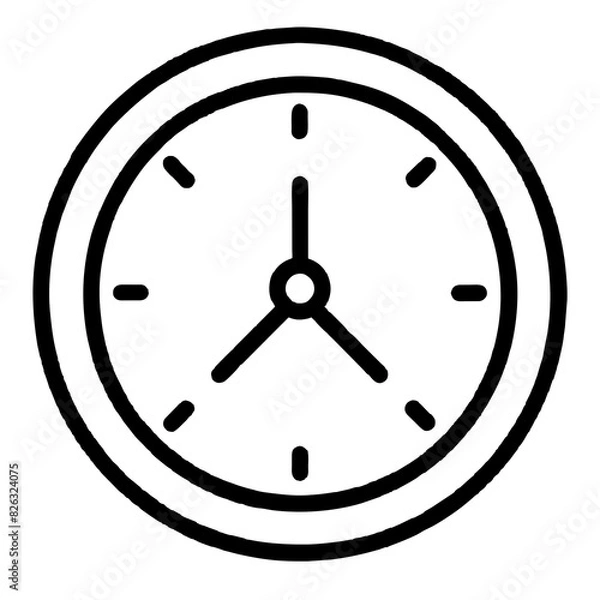 Obraz clock icon vector illustration vector illustration icon