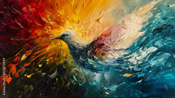 Fototapeta painting inspirational --no signatures, --ar 16:9 --stylize 250

