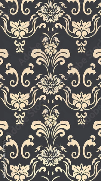 Fototapeta Damask pattern vector image
