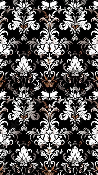 Fototapeta Damask pattern vector image