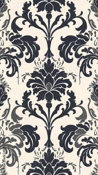 Fototapeta Damask pattern vector image