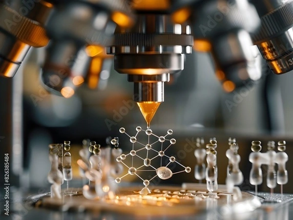 Fototapeta Molecular 3D Printers for Cutting Edge Organic Electronics and Flexible Tech Solutions