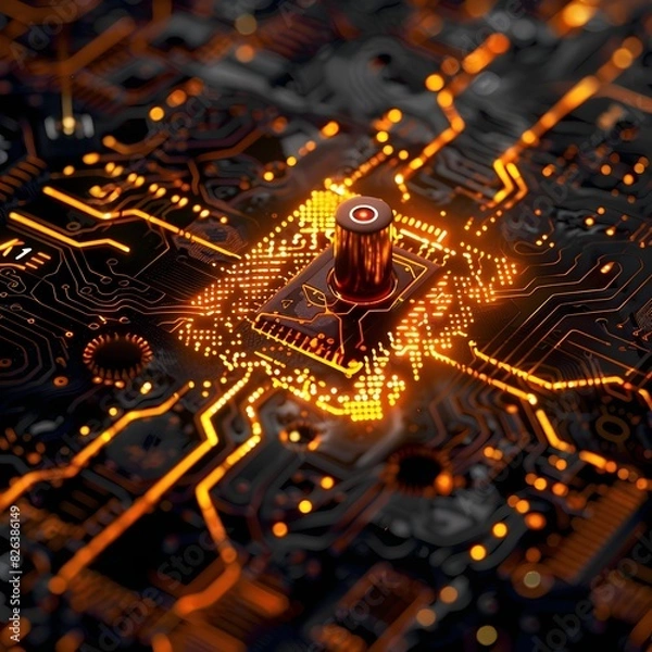 Fototapeta Quantum Encryption Safeguarding Consumer Privacy on Personal Devices