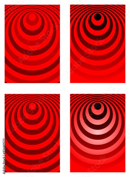 Obraz Fondo ondas rojo