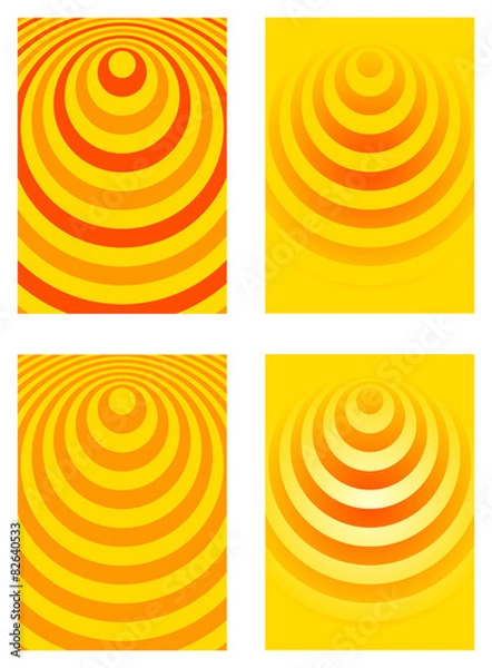 Obraz Fondo ondas amarillo