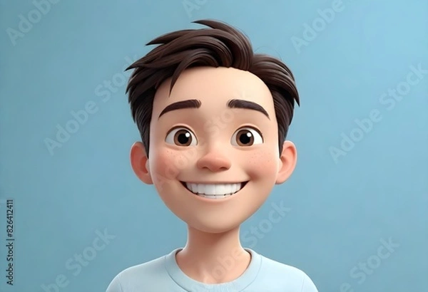 Obraz 3d cartoon character front photo