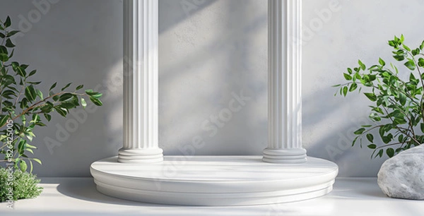 Obraz Podium Display for product presentation,Abstract background.