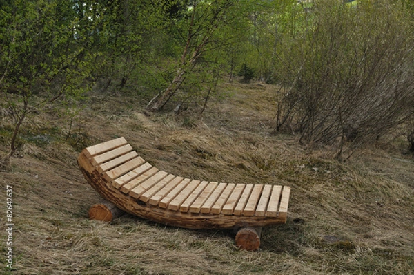 Fototapeta sdraio in legno