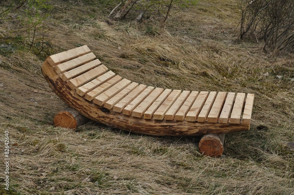 Fototapeta sdraio in legno