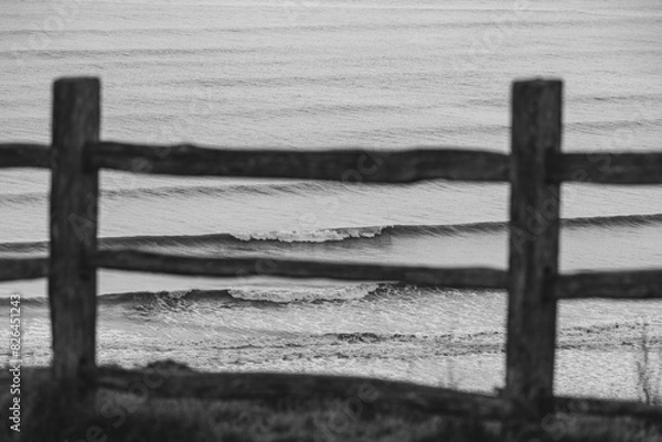 Fototapeta perfectly framed ocean surf wave