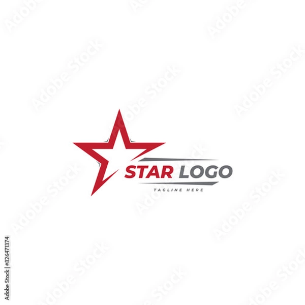 Obraz star logo icon vector template