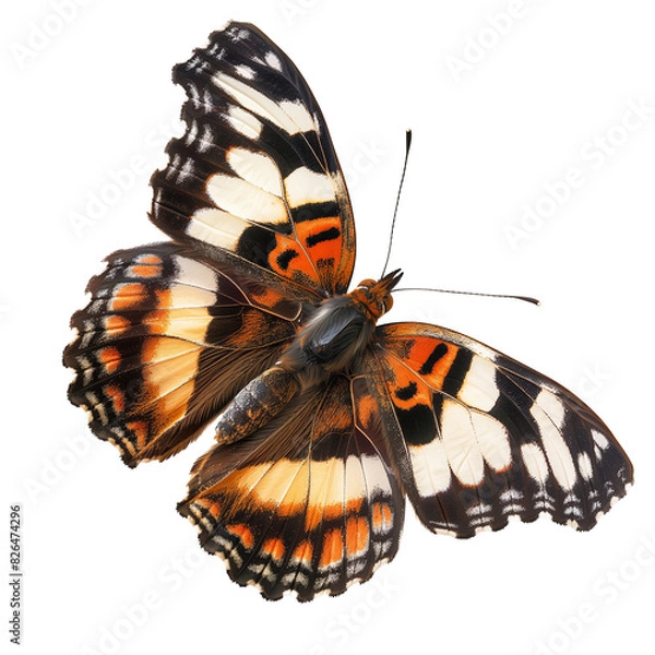 Fototapeta Butterfly isolated on transparent background. Cut out
