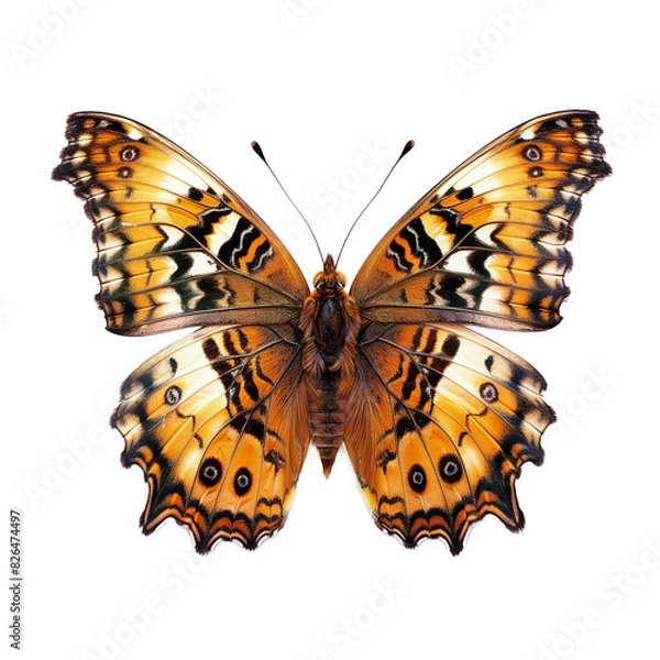 Fototapeta Butterfly isolated on transparent background. Cut out