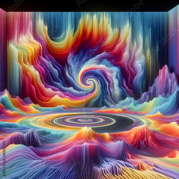 Obraz abstract fractal background