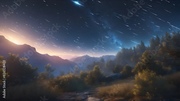 Obraz sunrise in the mountains