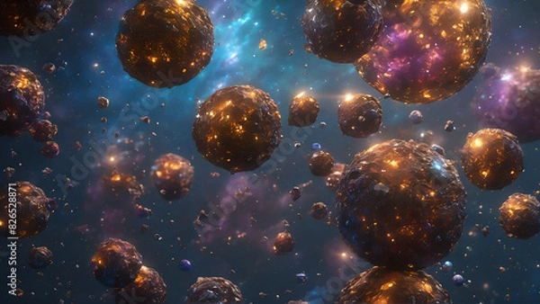 Obraz planet with space