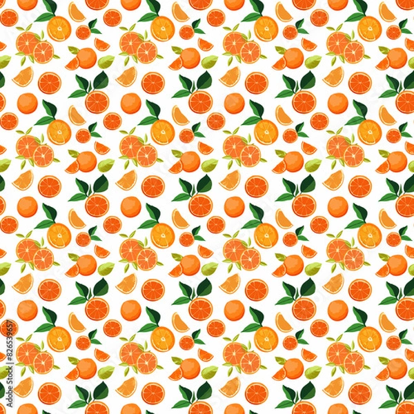 Obraz seamless pattern with oranges