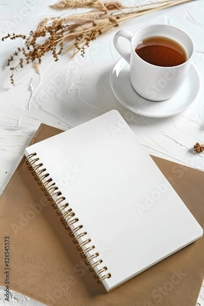 Fototapeta Spiral notebook mockup