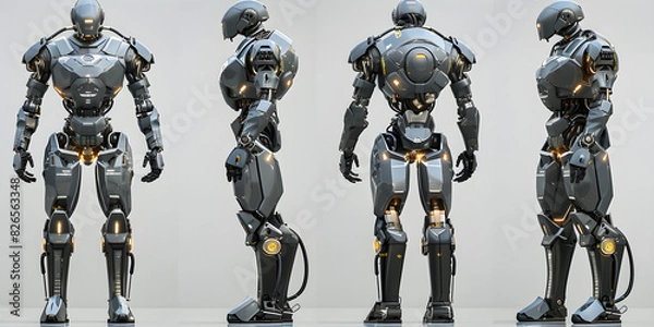 Fototapeta Futuristic Humanoid Android