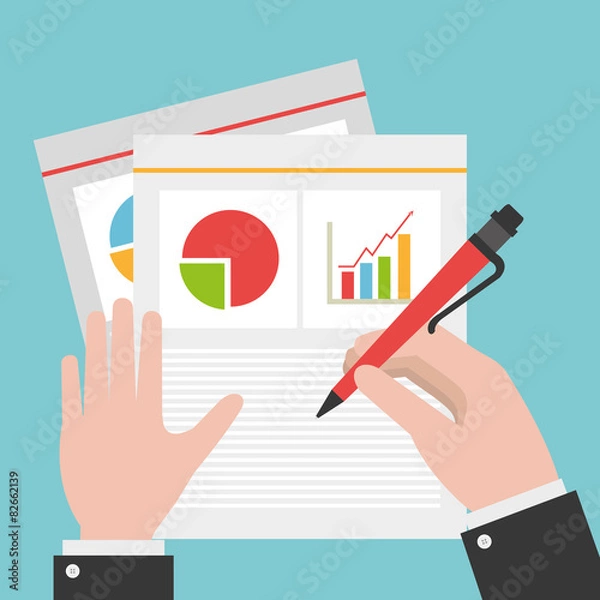 Obraz Business plan Vector Design Illustration