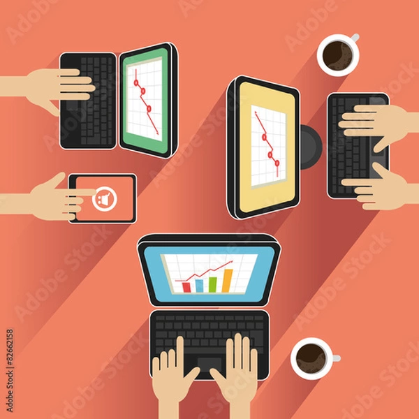 Obraz Creative Team Vector Design Illustration