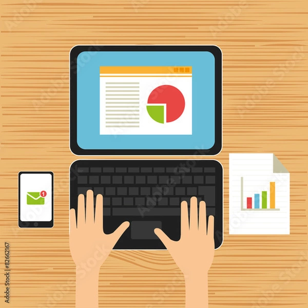 Obraz Business plan Vector Design Illustration