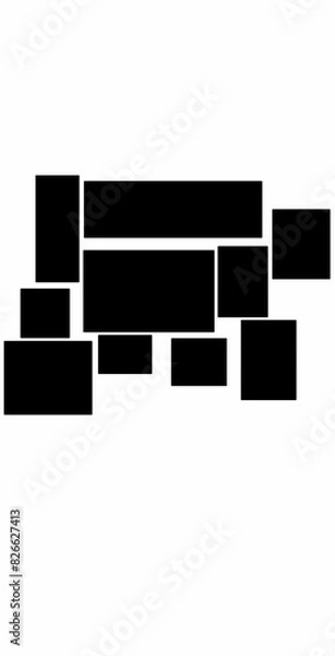 Obraz Collage Frame Illustrations