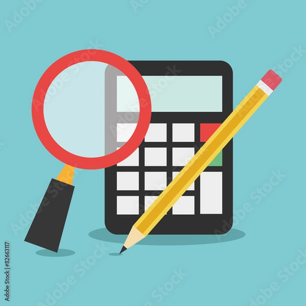 Obraz Financial Vector Design Illustration