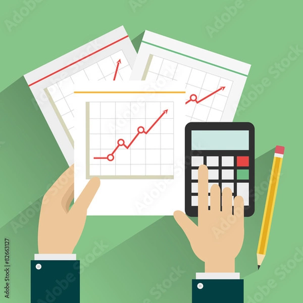 Obraz Business plan Vector Design Illustration