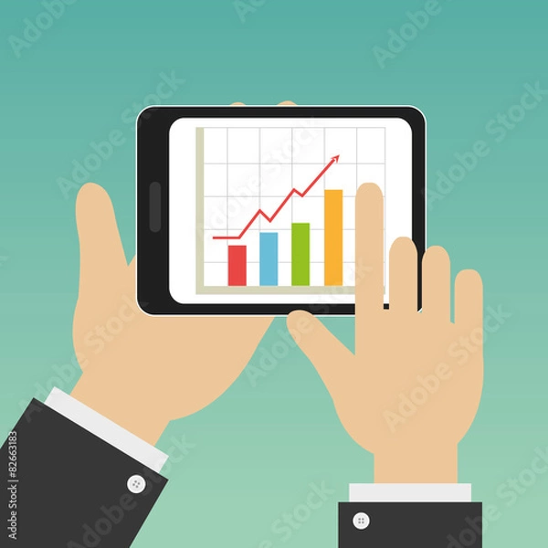 Obraz Financial Vector Design Illustration